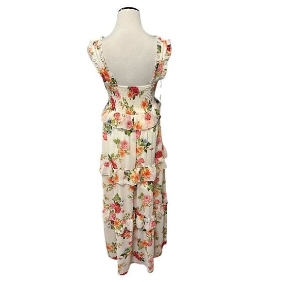 New! Love Colette Tiered Maxi Sundress Sz M - Picture 2 of 5